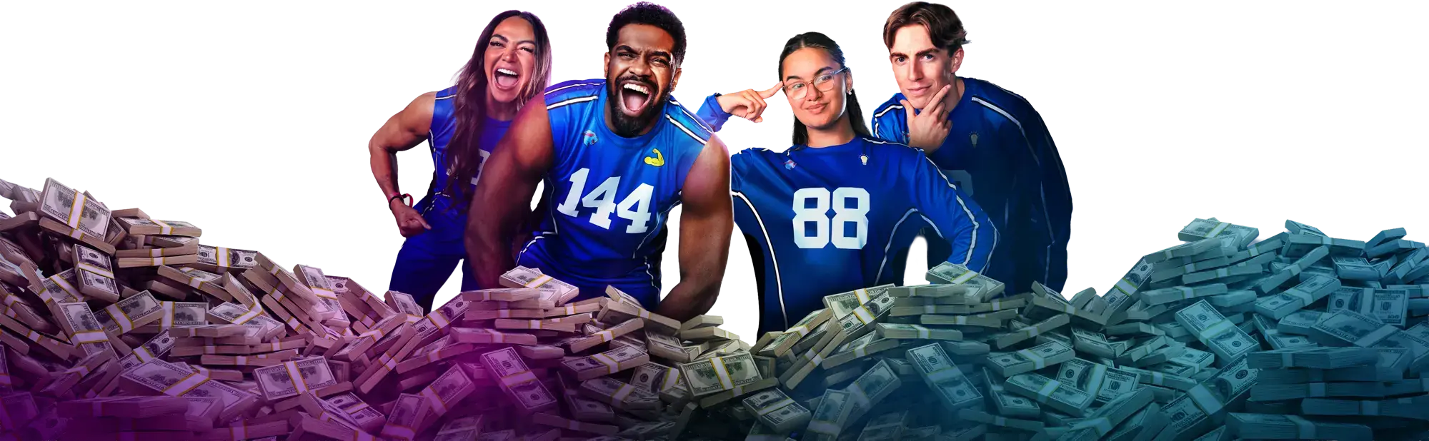 Beast Games Champions and Cash Piles